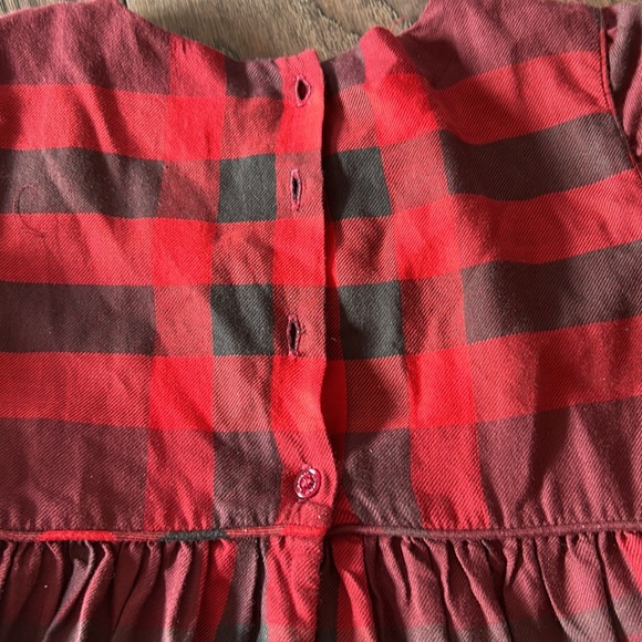 Gorgeous Authentic Burberry Girls Red Classic Print Dress Sz 8Y - Picture 10 of 10